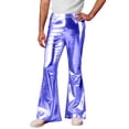 thumbnail image 1 of CONZONE Men's 70S Disco Pants Metallic Glitter Flared Pants for Men Trendy Sparkly Slim Fit Shiny Night Club Performance Pant, 1 of 7