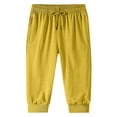 thumbnail image 1 of CONZONE Men's Baggy Capri Sweatpants Straight Leg Sweat Pants for Men Trendy Elastic Waist Drawstring Solid Soft Casual Joggers Pant With Pockets, 1 of 2