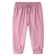 thumbnail image 1 of CONZONE Men's Baggy Capri Sweatpants Straight Leg Sweat Pants for Men Trendy Elastic Waist Drawstring Solid Soft Casual Joggers Pant With Pockets, 1 of 2