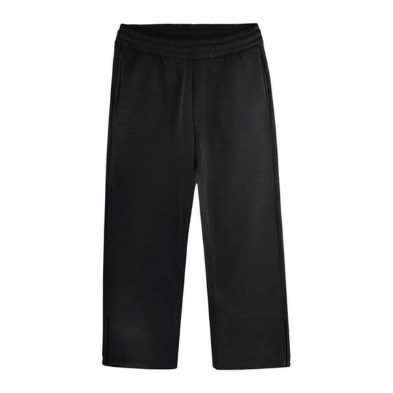 CONZONE Men's Baggy Sweatpants Wide Leg Sweat Pants for Men Trendy Elastic Waist Drawstring Solid Soft Casual Joggers Pant With Pockets