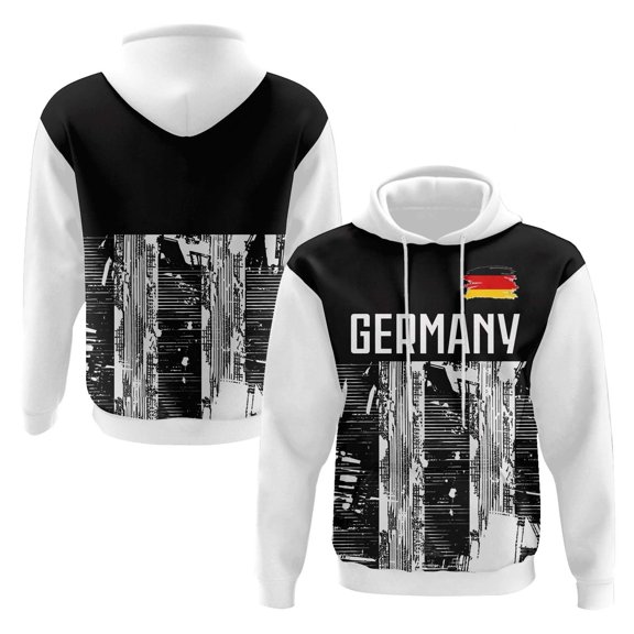 CONZONE Men's Fleece Hoodies Usa Flag Star Graphic Hoodie For Men Long Sleeve Pullover Hooded Sweatshirt Soft Fall Winter Sweatshirts