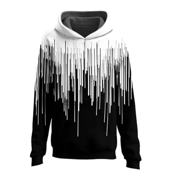 CONZONE Men's Hoodies Casual Graphic Y2K Hoodie For Men Long Sleeve Pullover Hooded Sweatshirt Soft Fall Winter Sweatshirts