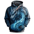thumbnail image 1 of CONZONE Men's Hoodies Dragon Graphic Y2K Hoodie For Men Long Sleeve Pullover Hooded Sweatshirt Soft Fall Winter Sweatshirts, 1 of 5