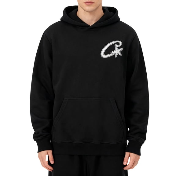 CONZONE Men's Hoodies Fashion Star Graphic Hoodie For Men Long Sleeve Pullover Hooded Sweatshirt Soft Fall Winter Sweatshirts With Pocket