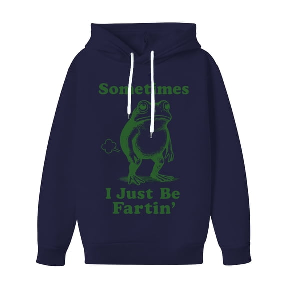 CONZONE Men's Hoodies Letter Graphic Hoodie For Men Long Sleeve Pullover Hooded Sweatshirt Soft Fall Winter Sweatshirts