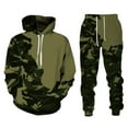 thumbnail image 1 of CONZONE Men's Sweatsuit 2 Piece Sets Casual Men's Jogging Tracksuit Set Camouflage Graphic Pullover Hoodie Pants Sweat Suit for Men Cozy Fall Winter Athletic Track Suit Outfits, 1 of 2