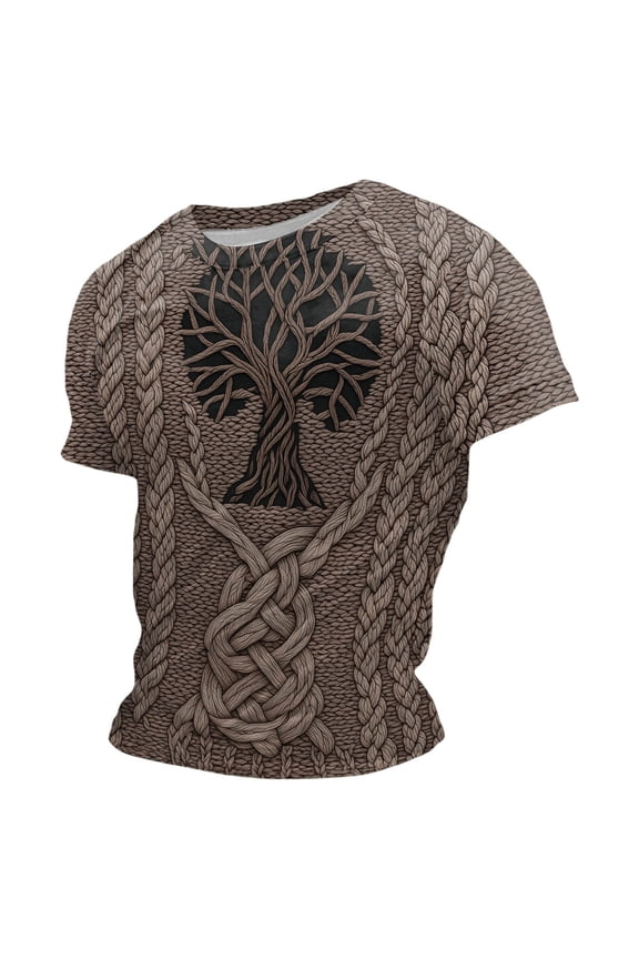 Men's T-Shirts Short Sleeve T Shirts for Men Casual Crew Neck Viking Mythology Graphic Lightweight Tees Soft Cozy Athletic Tops