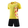 thumbnail image 1 of CONZONE Mens 2 Peice Soccer Outfits Graphic Short Sleeve Workout Tshirt Shorts Sets Breathable Quick Dry Football Training Uniform, 1 of 6