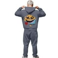 thumbnail image 1 of CONZONE Mens 2 Piece Sweatsuits Casual Men's Jogging Tracksuit Set Graphic Y2K Print Pullover Hoodie Pants Sweat Suit for Men Cozy Fall Winter Athletic Track Suit Outfits, 1 of 8