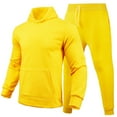 thumbnail image 1 of CONZONE Mens 2 Piece Sweatsuits Casual Men's Jogging Tracksuit Set Solid Color Hoodie Sweatpants Sweat Suit for Men Warm Fall Winter Athletic Track Suit Outfits, 1 of 2