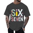thumbnail image 1 of CONZONE Mens 6 7 T-Shirts Short Sleeve T Shirts for Men Casual Crew Neck Six Seven Graphic Lightweight Tees Soft Cozy Athletic Tops, 1 of 4