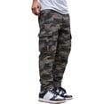 thumbnail image 1 of CONZONE Mens Baggy Cargo Pants Camouflage Y2K Elastic Waist Cargo Pants for Men Lightweight Relaxed Fit Streetwear Workout Trousers With Pockets, 1 of 6