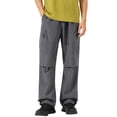 thumbnail image 1 of CONZONE Mens Baggy Cargo Pants Wide Leg Hiking Pants for Men Trendy Elastic Waist Drawstring Solid Outdoor Joggers Pant With Pockets, 1 of 3