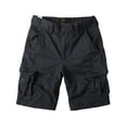 thumbnail image 1 of CONZONE Mens Baggy Cargo Shorts Casual Solid Color Buttons Cargo Shorts for Men Lightweight Relaxed Fit Summer Workout Shorts With Pockets, 1 of 4