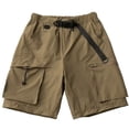 thumbnail image 1 of CONZONE Mens Baggy Cargo Shorts Casual Solid Color Elastic Waist Drawstring Cargo Shorts for Men Lightweight Relaxed Fit Summer Workout Shorts With Pockets, 1 of 5