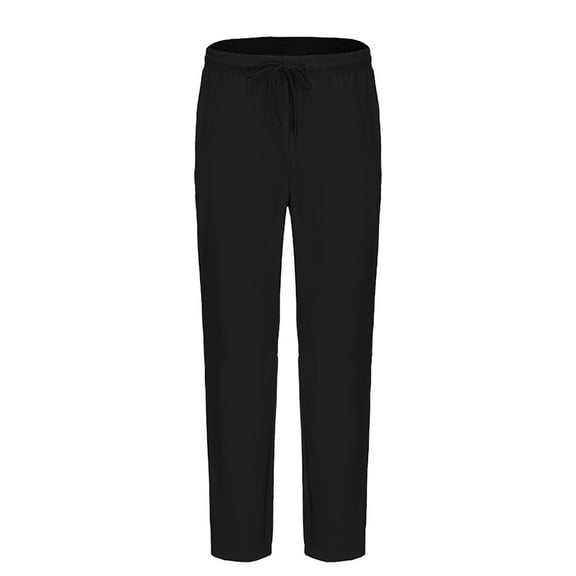 CONZONE Mens Baggy Sports Pants Casual Straight Leg Gym Pants for Men Solid Color Elastic Waist Drawstring Soft Cozy Athletic Joggers With Pockets