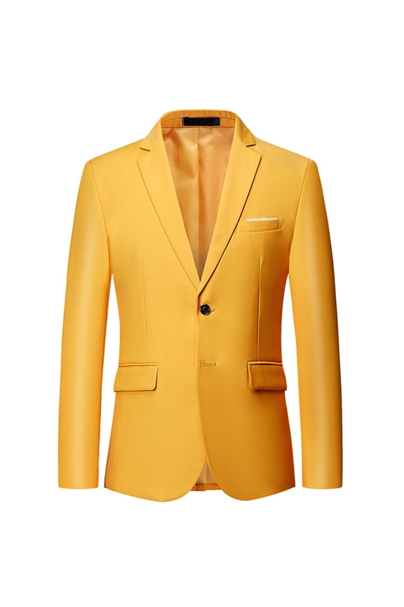 Mens Blazer Casual Suit Jacket for Men Solid Color One Button Modern Slim Fit Dress Jacket for Performance,Prom,Wedding