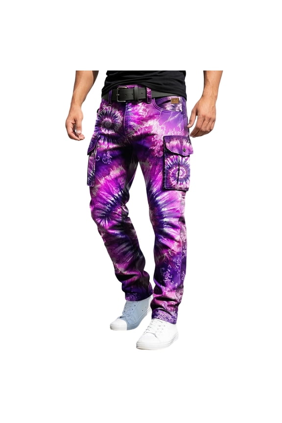 Mens Cargo Pants Graffiti Graphic Y2K Staight Leg Cargo Pants for Men Lightweight Relaxed Fit Outdoor Workout Trousers With Pockets