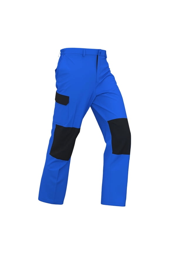 Mens Cargo Pants Patchwork Color Straight Leg Work Pants for Men Lightweight Relaxed Fit Outdoor Workout Trousers With Pockets