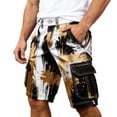 thumbnail image 1 of CONZONE Mens Cargo Shorts Buttons Summer Shorts For Men Camouflage Lightweight Loose Fit Outdoor Shorts With Pockets, 1 of 5