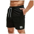 thumbnail image 1 of CONZONE Mens Casual Corduroy Shorts Elastic Waist Drawstring Summer Shorts for Men Solid Color Ribbed Lightweight Loose Fit Vacation Beach Shorts With Pockets, 1 of 9