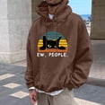 thumbnail image 1 of CONZONE Mens Casual Hoodies Long Sleeve Pullover Hoodie for Men Black Cat Graphic Fall Hooded Sweatshirts With Pocket, 1 of 1