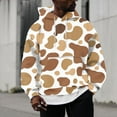thumbnail image 1 of CONZONE Mens Casual Hoodies Long Sleeve Pullover Hoodie for Men Cow Graphic Hooded Sweatshirts With Pocket, 1 of 6