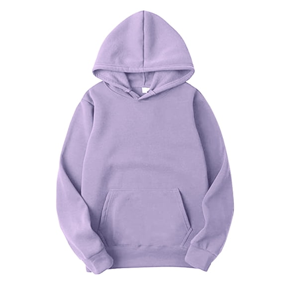 CONZONE Mens Casual Hoodies Long Sleeve Pullover Hoodie for Men Solid Hooded Sweatshirts With Pocket
