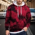 thumbnail image 1 of CONZONE Mens Casual Hoodies Long Sleeve Pullover Hoodie for Men Tie Dye Y2K Streetwear Hooded Sweatshirts with Pocket, 1 of 4