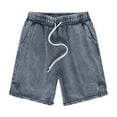 thumbnail image 1 of CONZONE Mens Casual Shorts Elastic Waist Drawstring Shorts for Men Casual Solid Color Lightweight Loose Fit Workout Gym Shorts With Pockets, 1 of 3