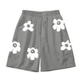 thumbnail image 1 of CONZONE Mens Casual Shorts Elastic Waist Drawstring Summer Shorts for Men Floral Graphic Lightweight Loose Fit Workout Gym Shorts With Pockets, 1 of 3