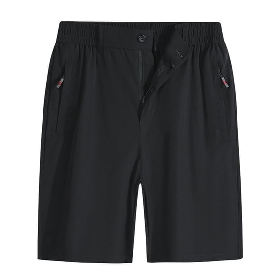 CONZONE Mens Casual Suit Shorts Buttons Dress Shorts for Men Solid Color Lightweight Slim Fit Party Wedding Shorts With Pockets
