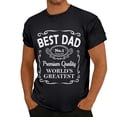 thumbnail image 1 of CONZONE Mens Fathers Day Tshirts Short Sleeve T-Shirts for Men Crew Neck Letter Graphic Casual Summer Tee Tops, 1 of 4