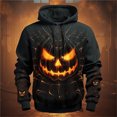 thumbnail image 1 of CONZONE Mens Halloween Hoodies Long Sleeve Hallowmas Pullover Hoodie for Men Pumpkin Ghost Graphic Hooded Sweatshirts With Pocket, 1 of 3