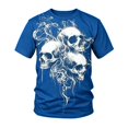 thumbnail image 1 of CONZONE Mens Halloween T-Shirts Skeleton Graphic Tees for Men Short Sleeve Crew Neck Casual Tops, 1 of 3