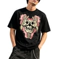 thumbnail image 1 of CONZONE Mens Halloween T-Shirts Skeleton Graphic Tees for Men Short Sleeve Crew Neck Casual Tops, 1 of 5