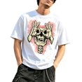 thumbnail image 1 of CONZONE Mens Halloween T-Shirts Skeleton Graphic Tees for Men Short Sleeve Crew Neck Casual Tops, 1 of 5