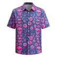 thumbnail image 1 of CONZONE Mens Hawaii Shirts Short Sleeve Buttons Down Shirts for Men Trendy Hawaiian Graphic Y2K Lapel Tropical Summer Beach Tops, 1 of 4