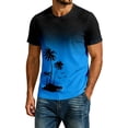 thumbnail image 1 of CONZONE Mens Hawaii Tshirts Short Sleeve Beach T-Shirts for Men Crew Neck Tropical Graphic Casual Summer Tee Tops, 1 of 4