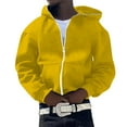 thumbnail image 1 of CONZONE Mens Hoodies Solid Color Cardigan Hoodie for Men Zip Long Sleeve Pullover Hooded Sweatshirt Soft Fall Winter Sweatshirts With Pocket, 1 of 4