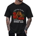 thumbnail image 1 of CONZONE Mens Horse Racing Tshirts Short Sleeve T-Shirts for Men Crew Neck Letter Graphic Y2K Casual Summer Tee Tops, 1 of 4