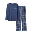 thumbnail image 1 of CONZONE Mens Pajama Sets Casual Men's Pjs Set Plaid Graphic Thick Pajamas Tops Pants Sweat Suit for Men Cozy Fall Winter Athletic Track Suit Outfits, 1 of 7