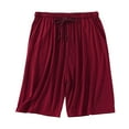 thumbnail image 1 of CONZONE Mens Pajama Shorts Elastic Waist Drawstring Summer Pjs Shorts for Men Plus Size Lightweight Loose Fit Cozy Homewear Sleepwear, 1 of 9