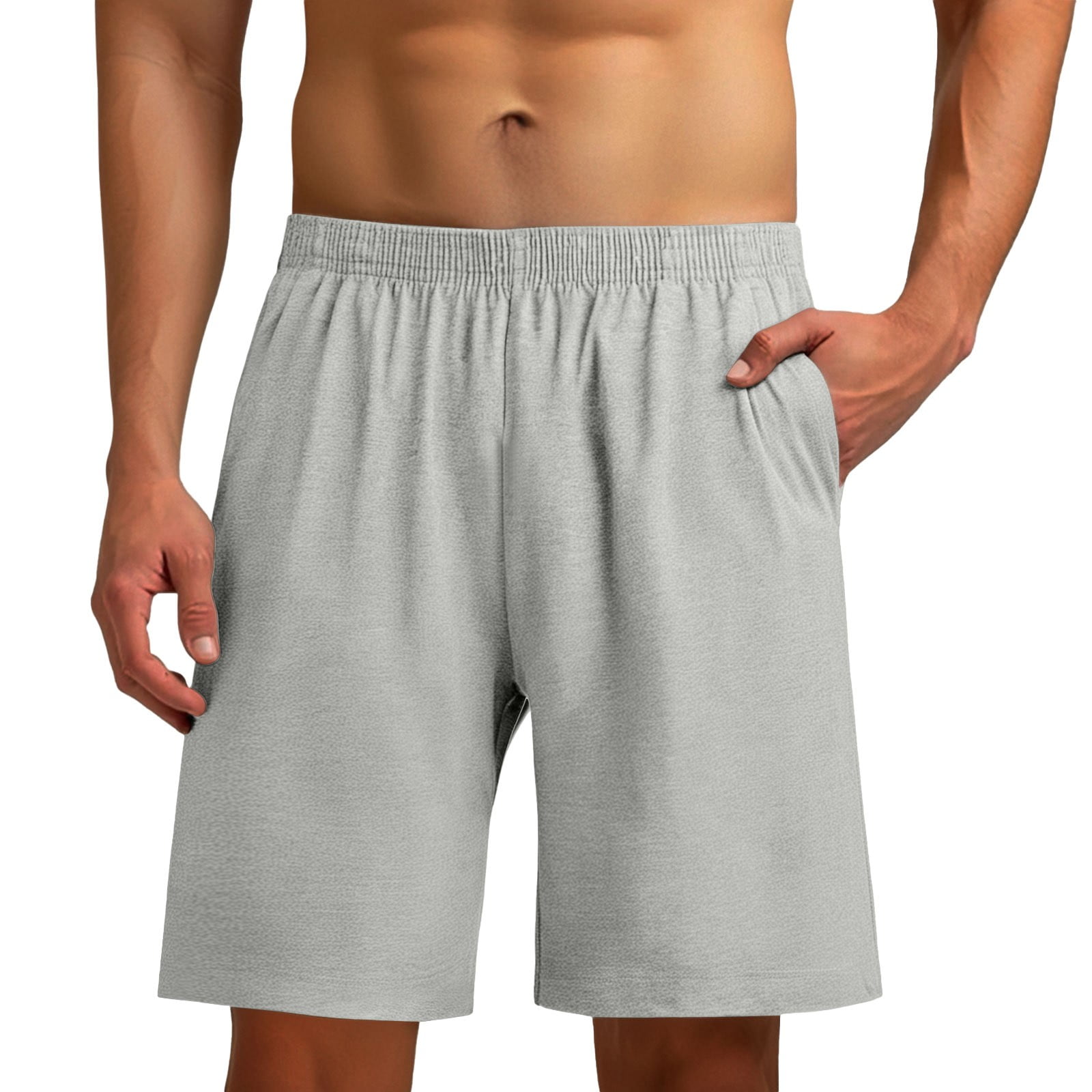 CONZONE Mens Pajama Shorts Elastic Waist Summer Pjs Shorts for Men ...