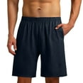 thumbnail image 1 of CONZONE Mens Pajama Shorts Elastic Waist Summer Pjs Shorts for Men Solid Color Lightweight Loose Fit Cozy Homewear Sleepwear, 1 of 5