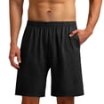 thumbnail image 1 of CONZONE Mens Pajama Shorts Elastic Waist Summer Pjs Shorts for Men Solid Color Lightweight Loose Fit Cozy Homewear Sleepwear, 1 of 6