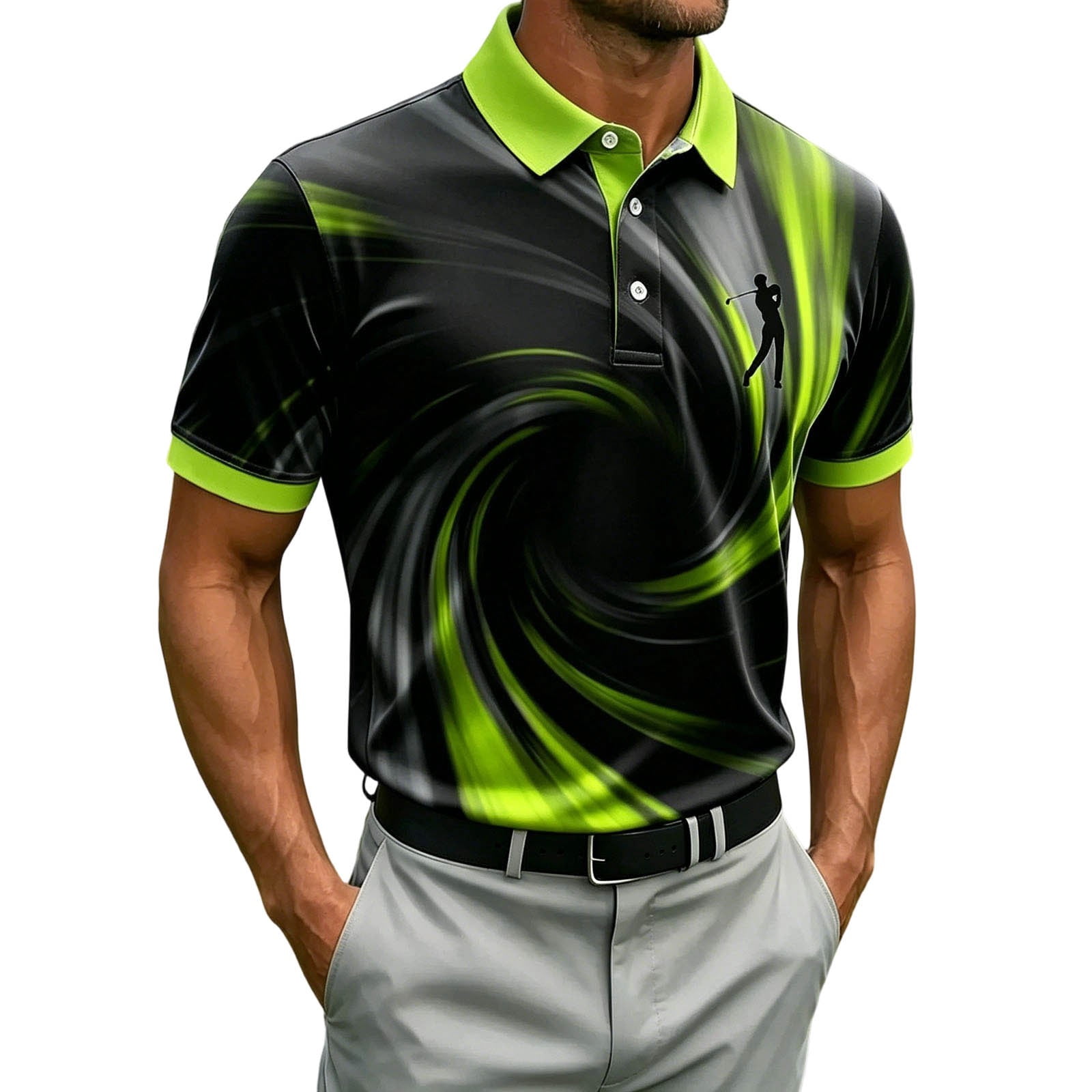 CONZONE Mens Polo Shirt Short Sleeve Athletic Polo Shirts For Men ...