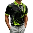 CONZONE Mens Polo Shirt Short Sleeve Athletic Polo Shirts For Men ...