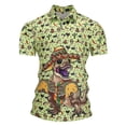thumbnail image 1 of CONZONE Mens Polo Shirt Short Sleeve Casual Polo Shirt for Men Dinosaur Graphic Breathable Slim Fit Cozy Summer Golf Shirts, 1 of 3