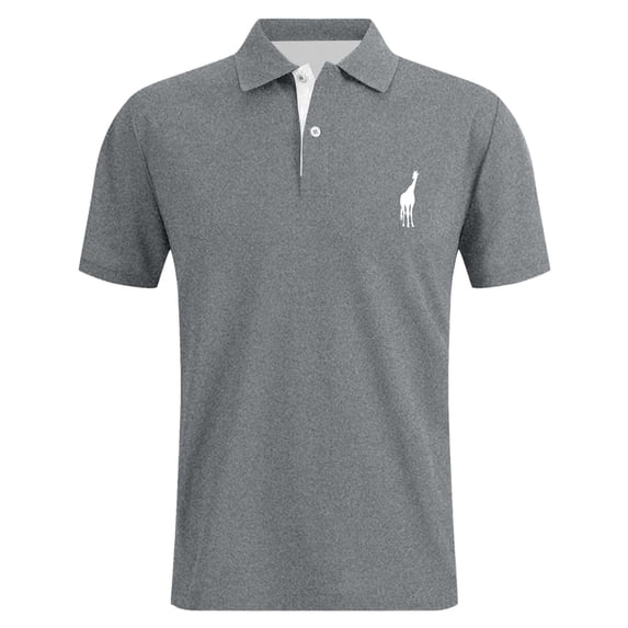 CONZONE Mens Polo Shirt Short Sleeve Casual Polo Shirt for Men Graphic Breathable Slim Fit Cozy Summer Golf Shirts